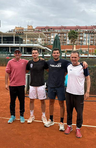 entrenamiento de Berni con Pedro Martínez