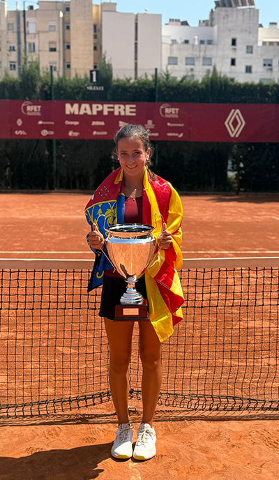 Natalia Ortega campeona tenis